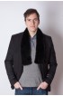 Black mink fur scarf - unisex